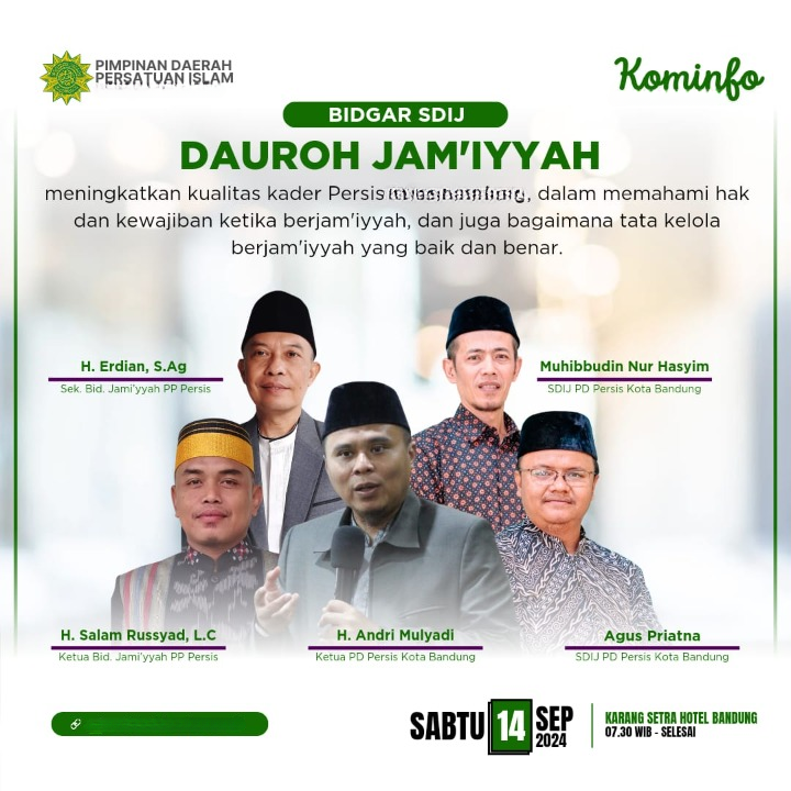 Dauroh Jamiyyah SDIJ PD PERSIS Kabupaten Aceh Singkil